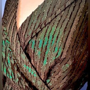 Iridescent green dress